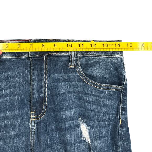 Cello Jeans Blue Ripped Distressed Whiskering‎ Skinny Fit Jeans Size 13 - Picture 6 of 8